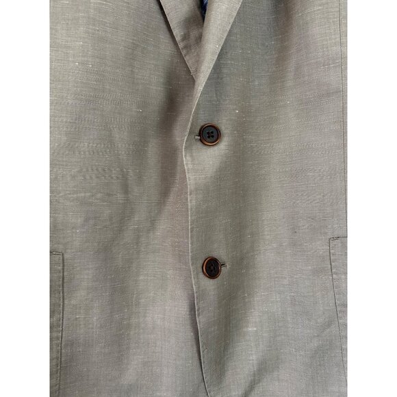 Suitsupply Men's Wool & Linen Blazer With Paisley Lining Sz 54R - Picture 4 of 13